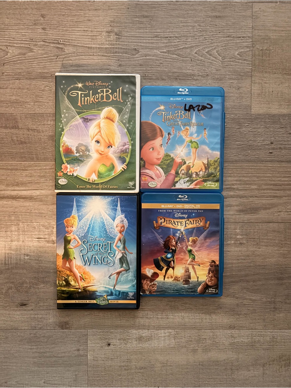 Disney Fairies DVD Blu-ray Movie Bundle Lot of 4 - NEAR COMPLETE COLLECTION